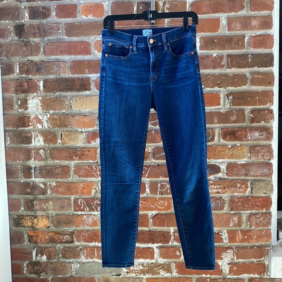 J Crew 9” hi-rise toothpick jeans J1885 women’s 27